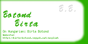 botond birta business card